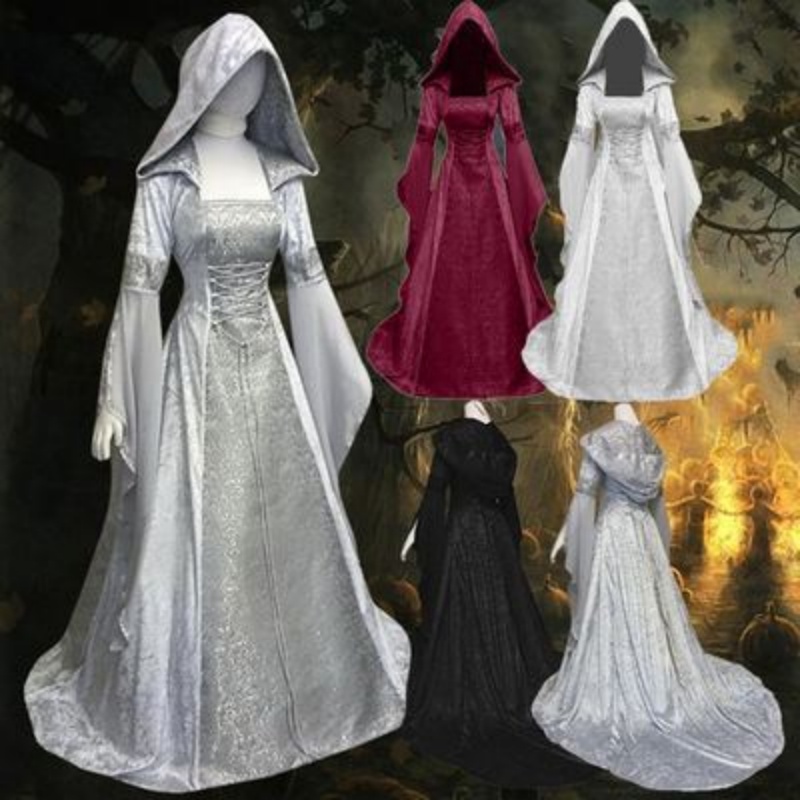 Wedding Dress - Dames Cosplay Kostuum Middeleeuwse Retro Stijl