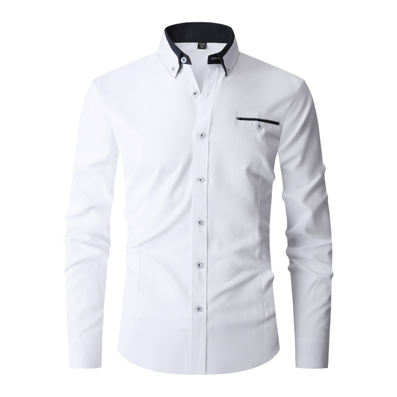 Formal Dress - Heren formeel overhemd met lange mouwen,