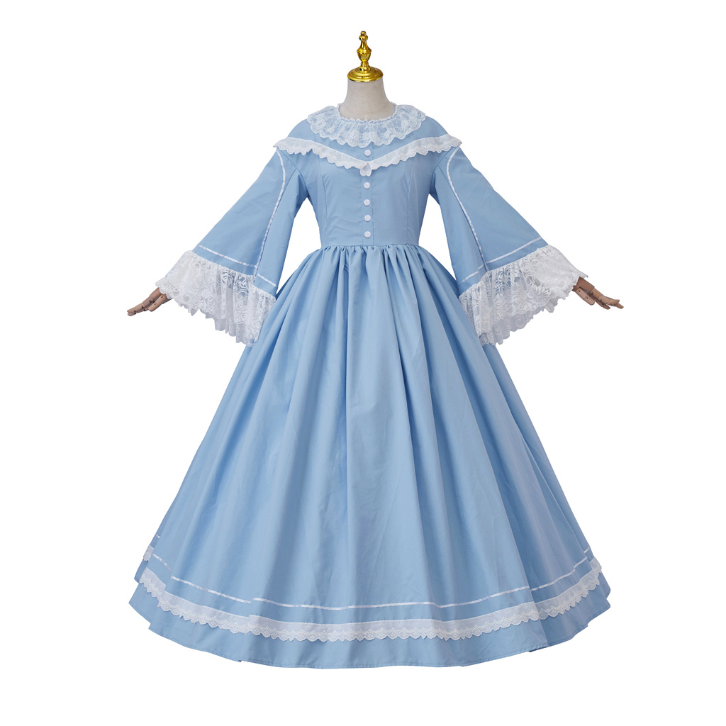 Evening Gown - Jaren 1860 Victoriaanse Burgeroorlog Cosplay Kostuum