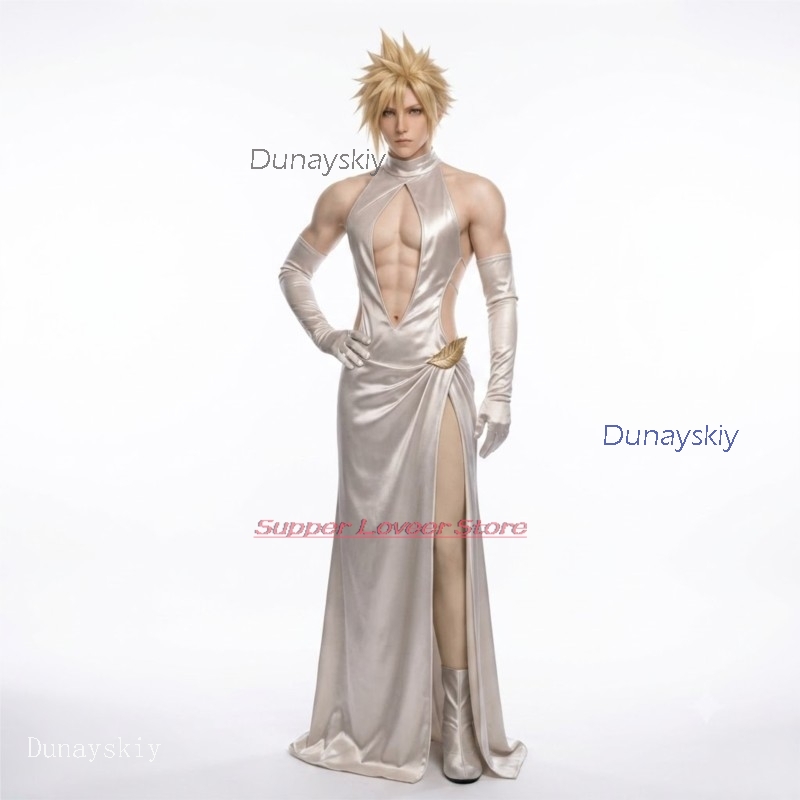 Evening Gown - Anime cosplay Halloween-kostuums Game FF7 Cosplay