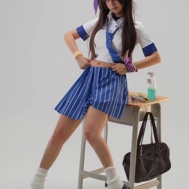 Womens Blazer - Naga Cosplay Kostuum JK Uniform Marineblauwe