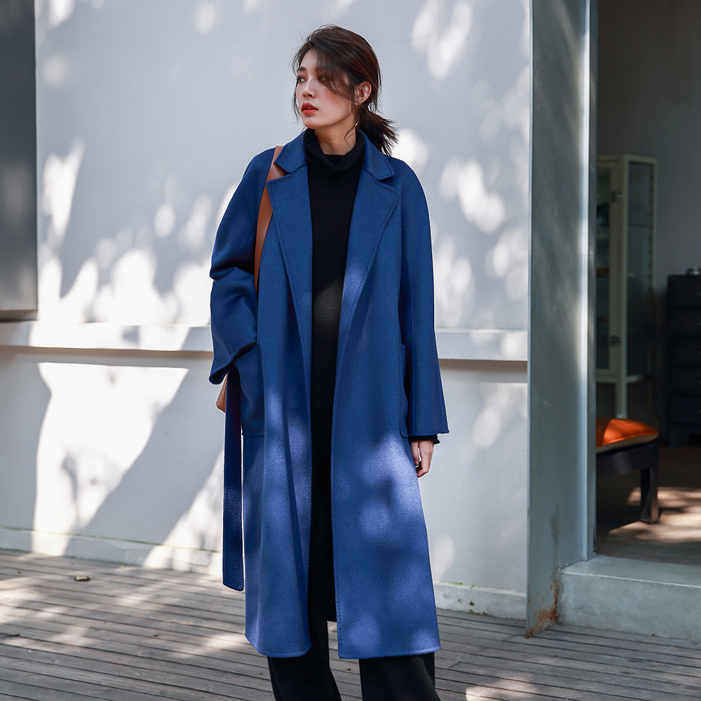 Womens Blazer - Allingentle dames lange jas met platte