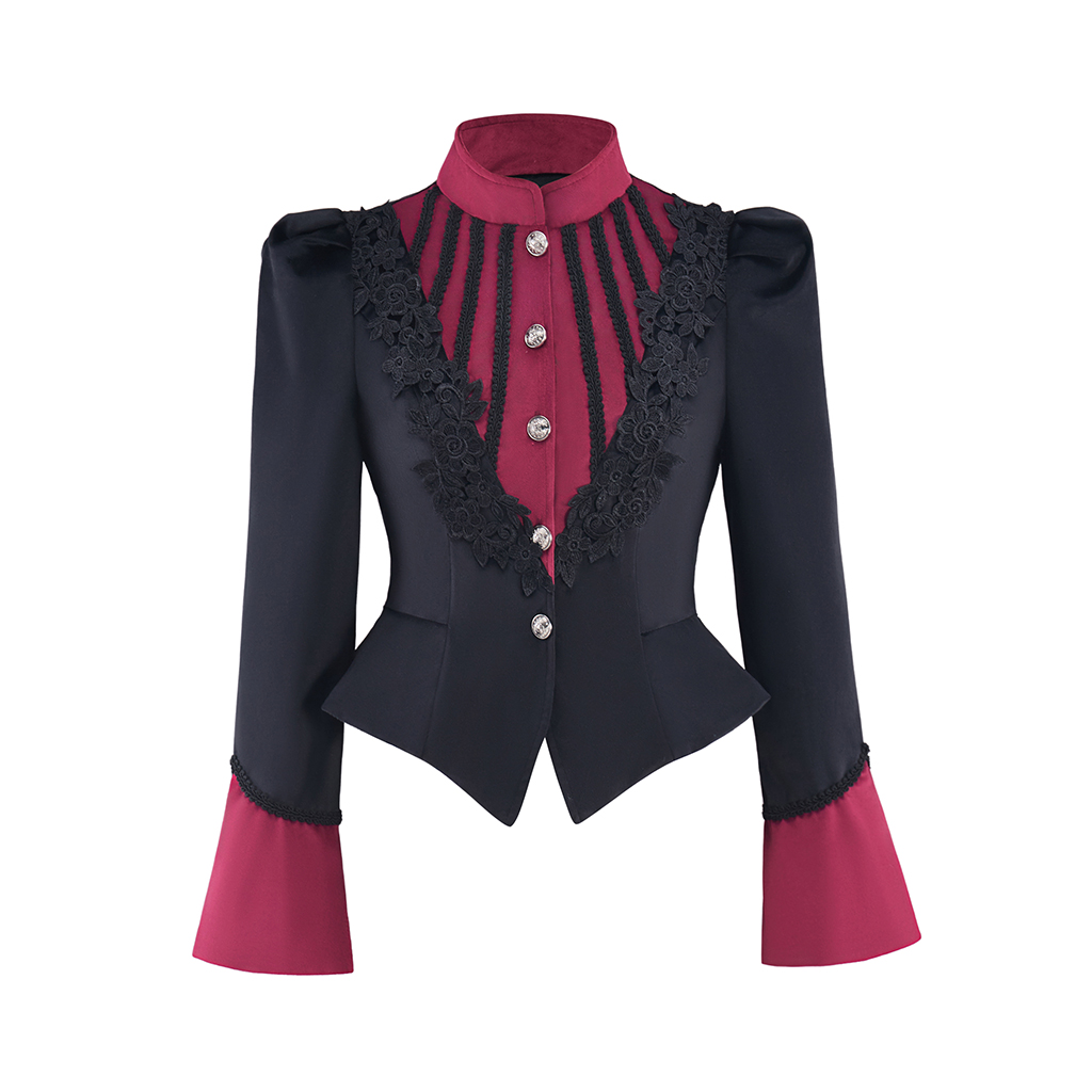 Womens Blazer - Dames Victoriaanse Steampunk Renaissance Blazer Jas