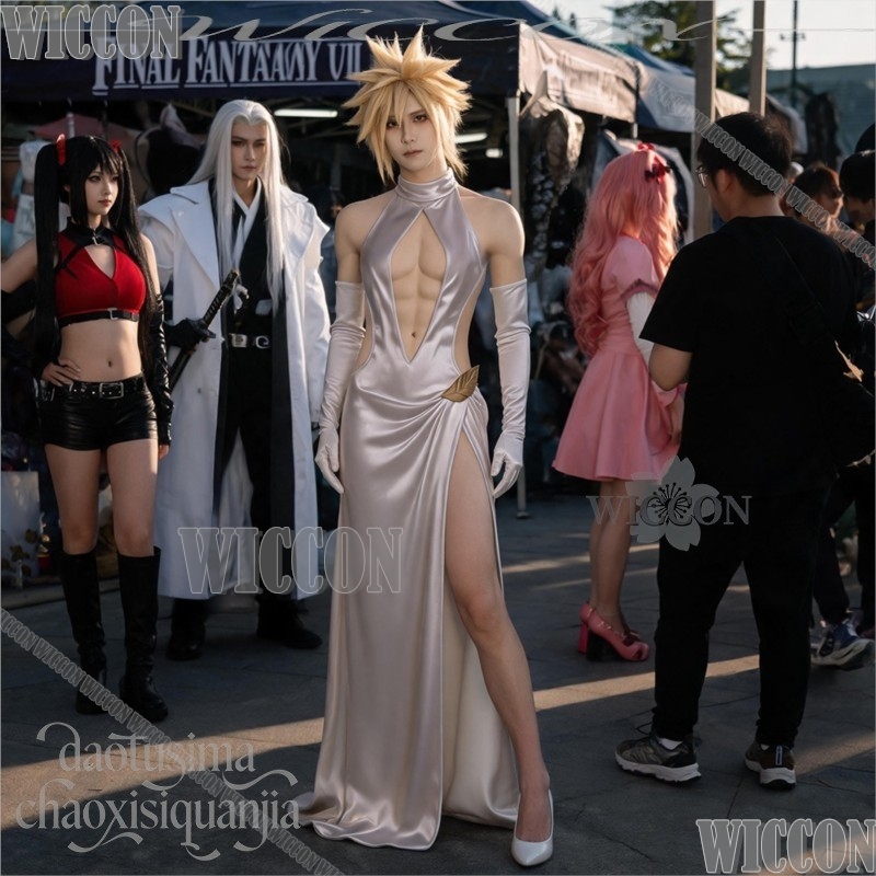 FF7 Cosplay Cloud High Slit tr - Evening Gown recensie en prijs