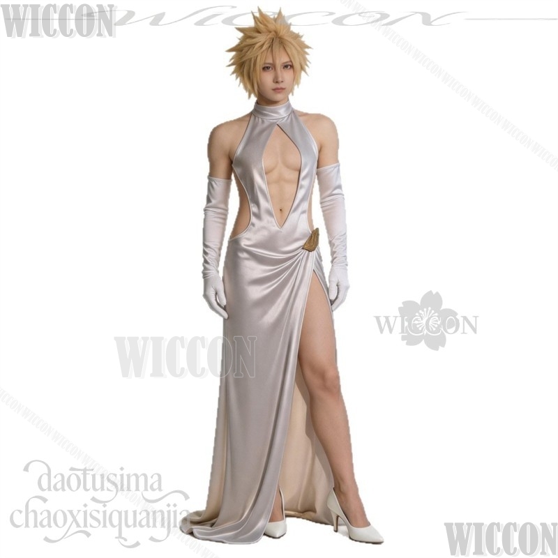 FF7 Cosplay Cloud High Slit tr - Evening Gown recensie en prijs