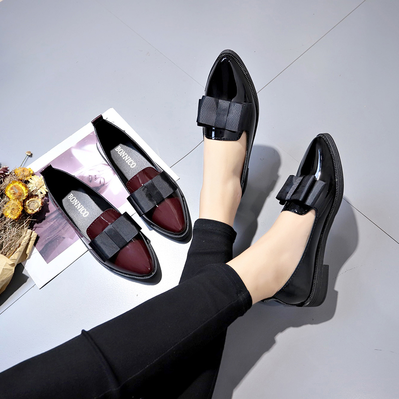 Zwart/wijnrood lakleer instapp - Womens Heels recensie en prijs