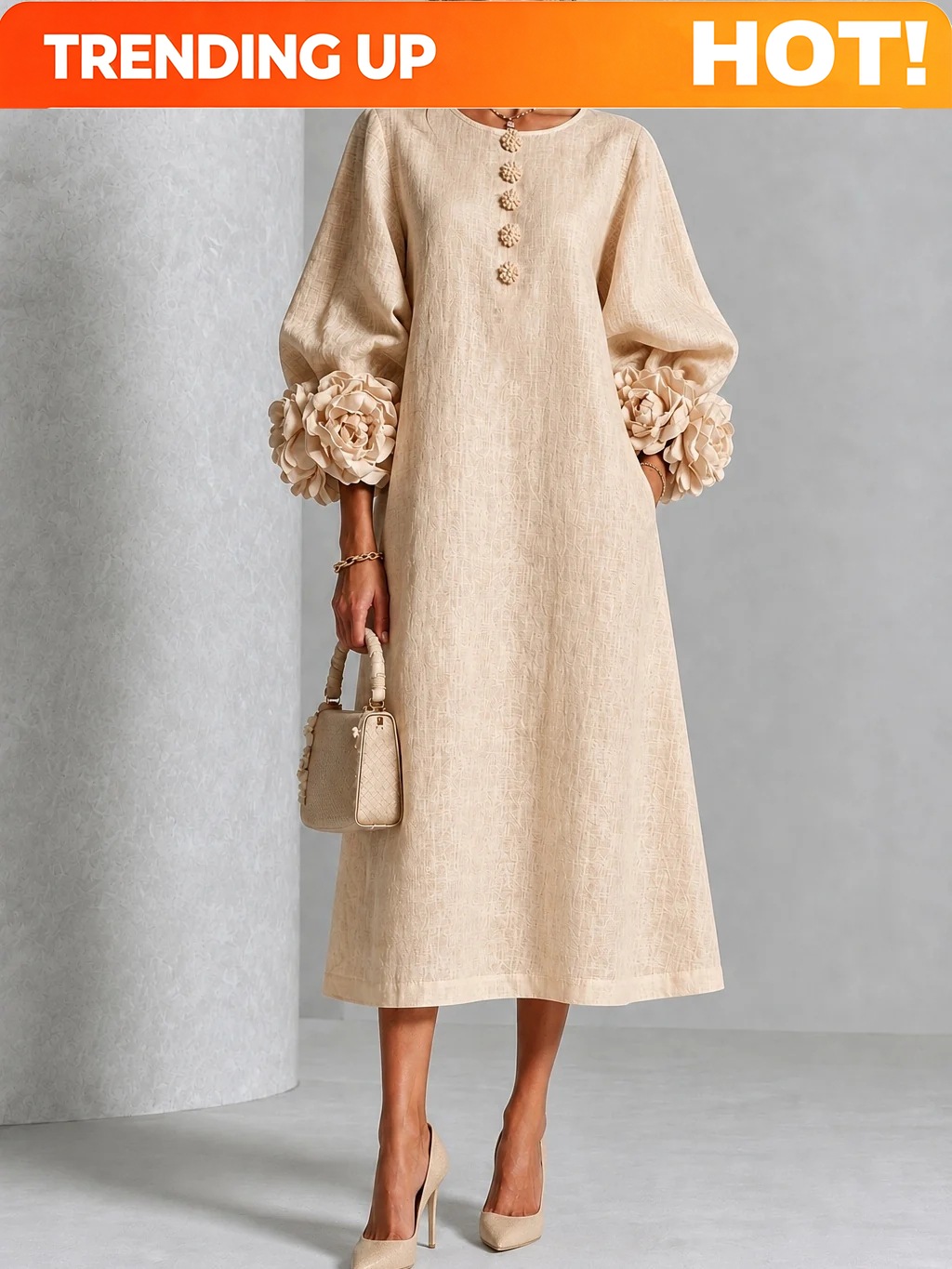 Elegante dames linnen midi jur - Midi Dress recensie en prijs