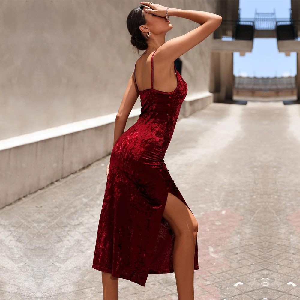 Dames Herfst Winter Sexy Elega - Midi Dress recensie en prijs