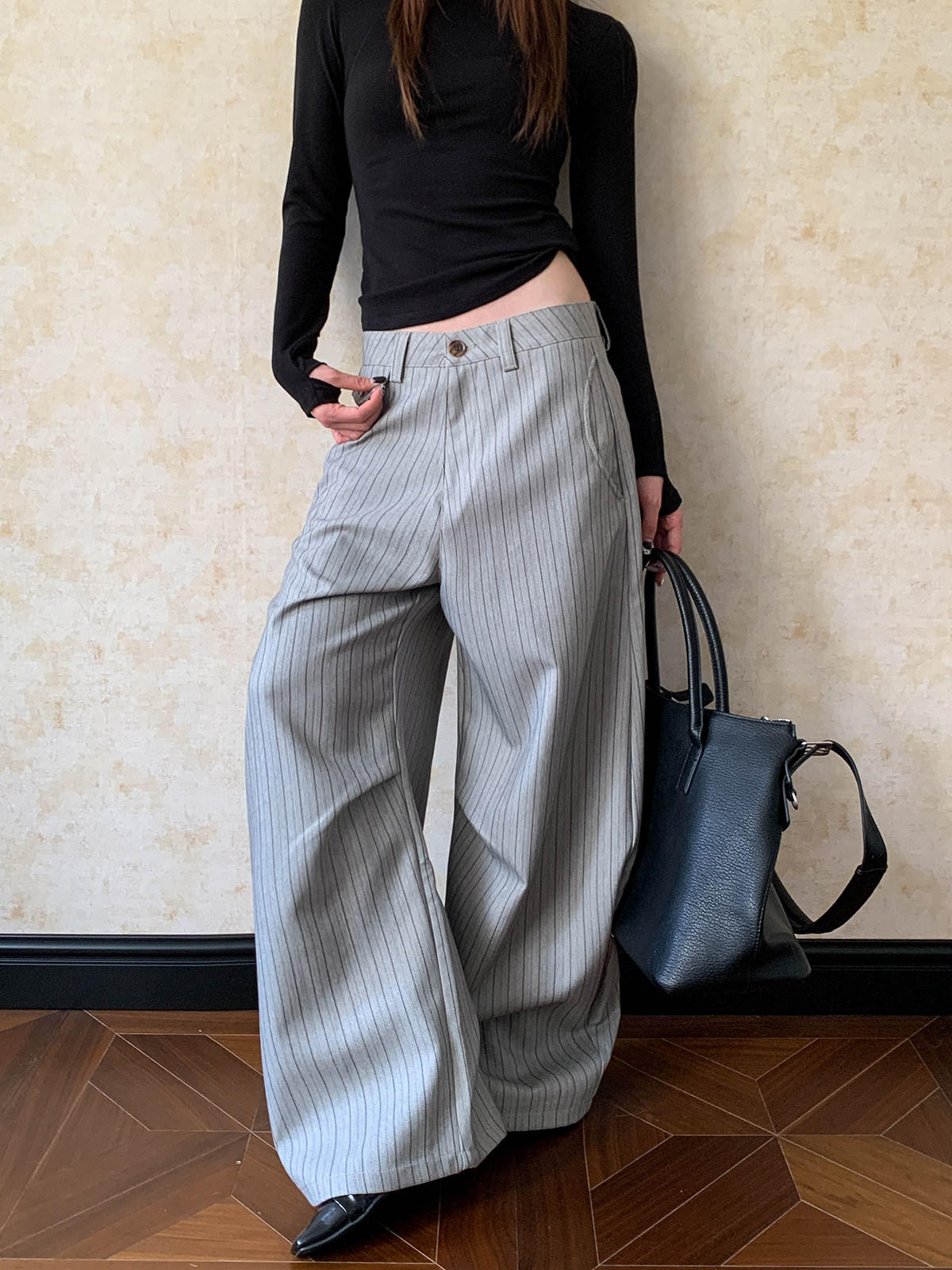 Amerikaanse streetstyle: wijde - Tailored Trouser Wide recensie en prijs