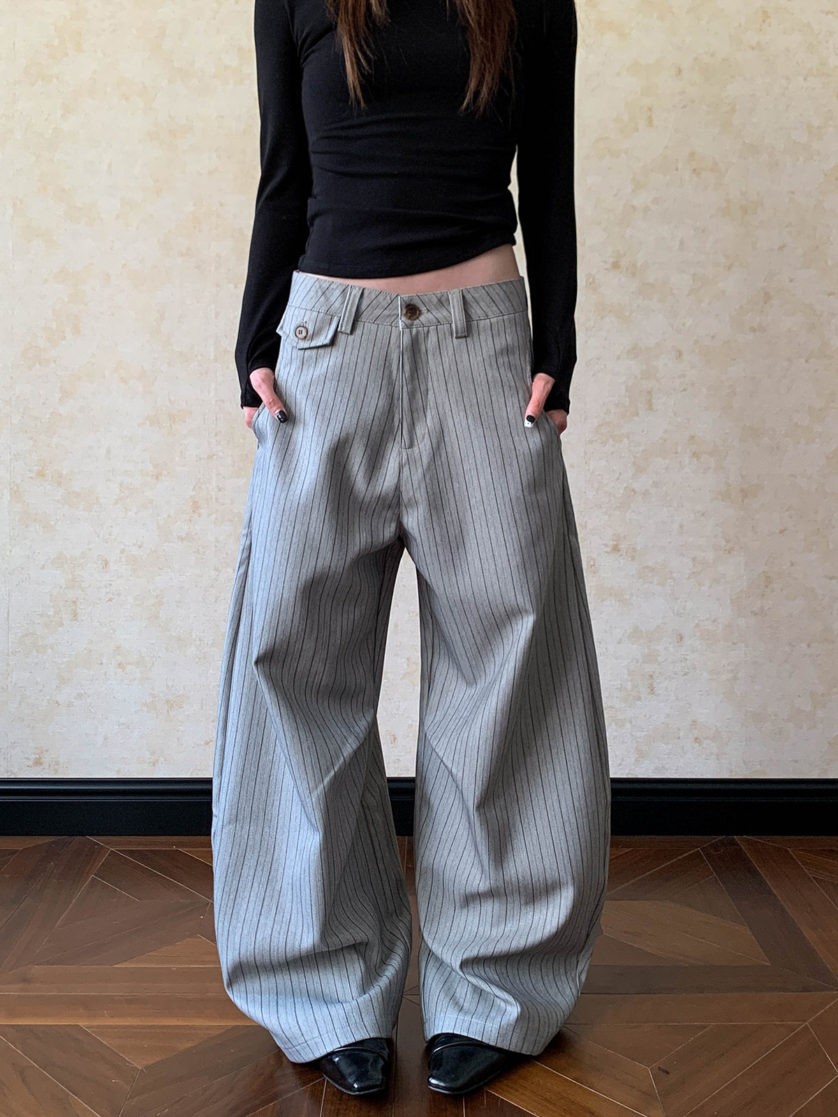Amerikaanse streetstyle: wijde - Tailored Trouser Wide recensie en prijs