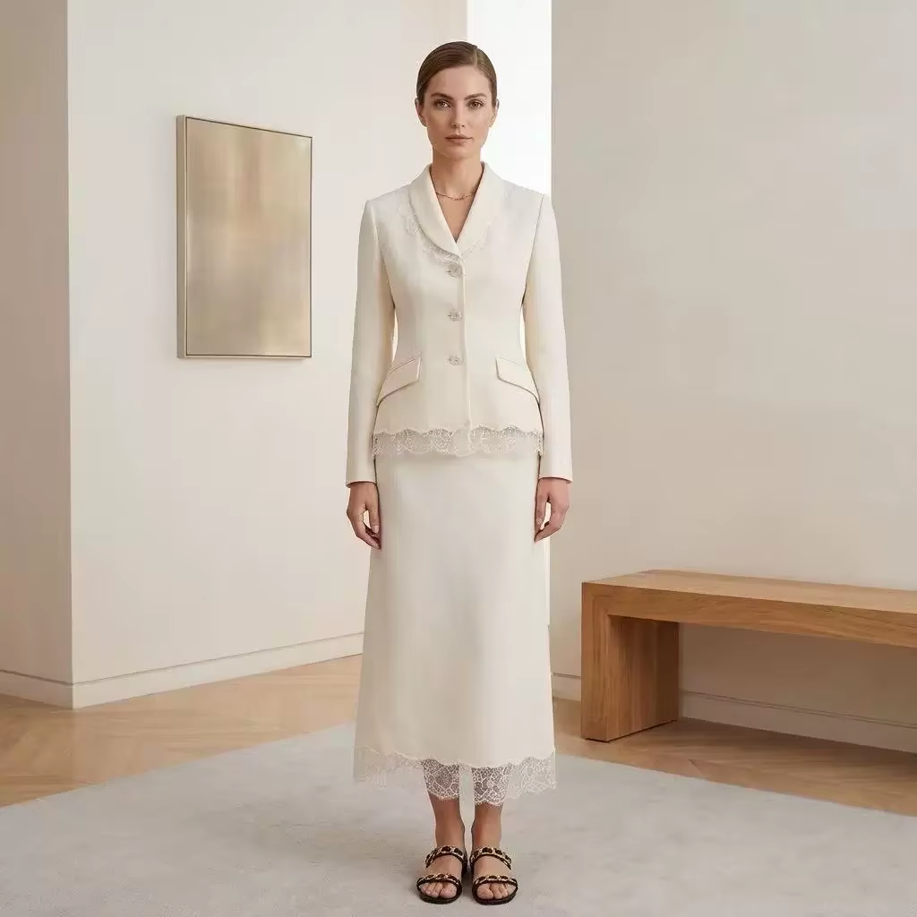 Luxe rok en blazer van wol en  - Formal Skirt recensie en prijs
