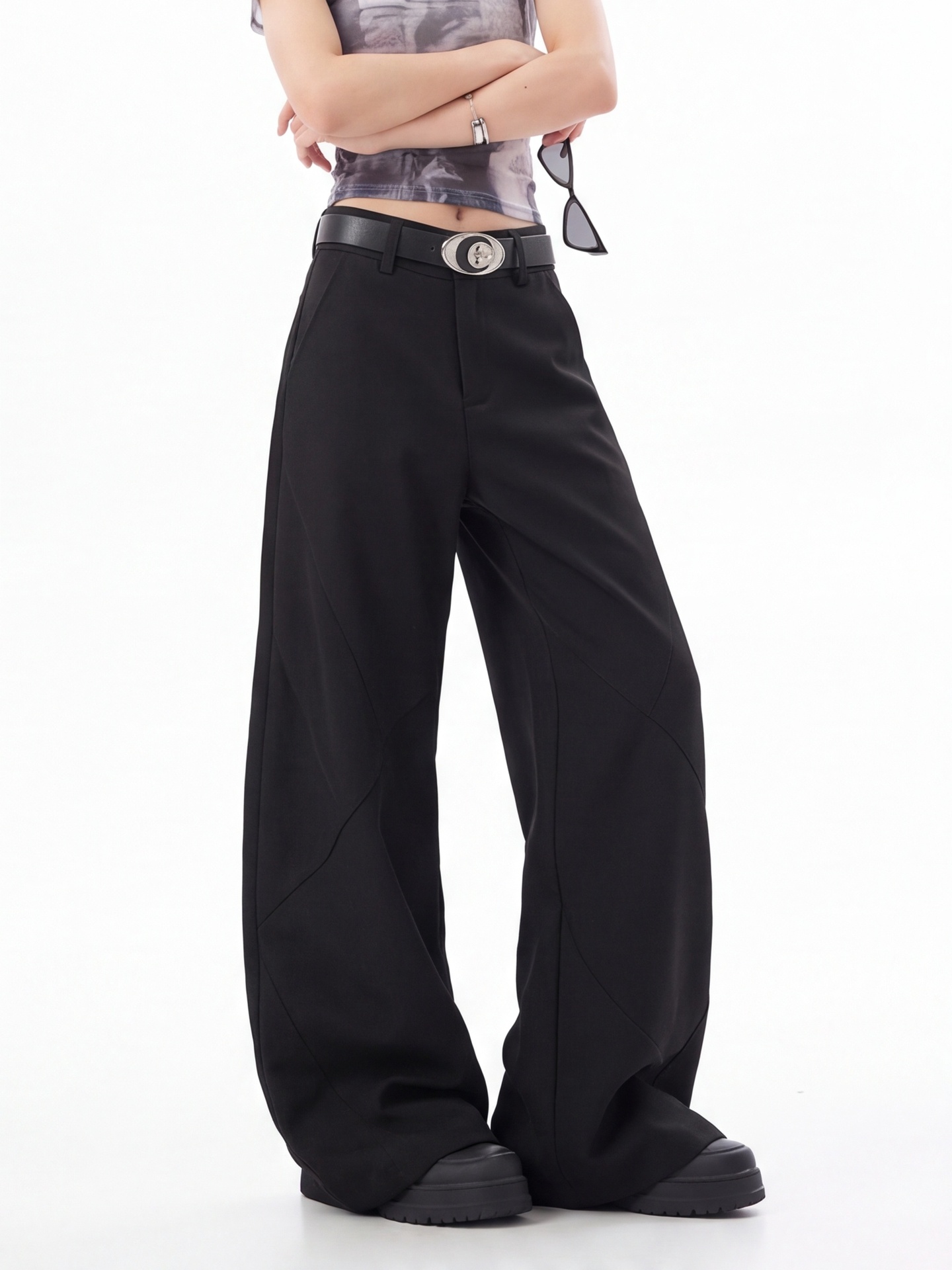Zwarte broek met hoge taille v - Tailored Trouser Wide recensie en prijs
